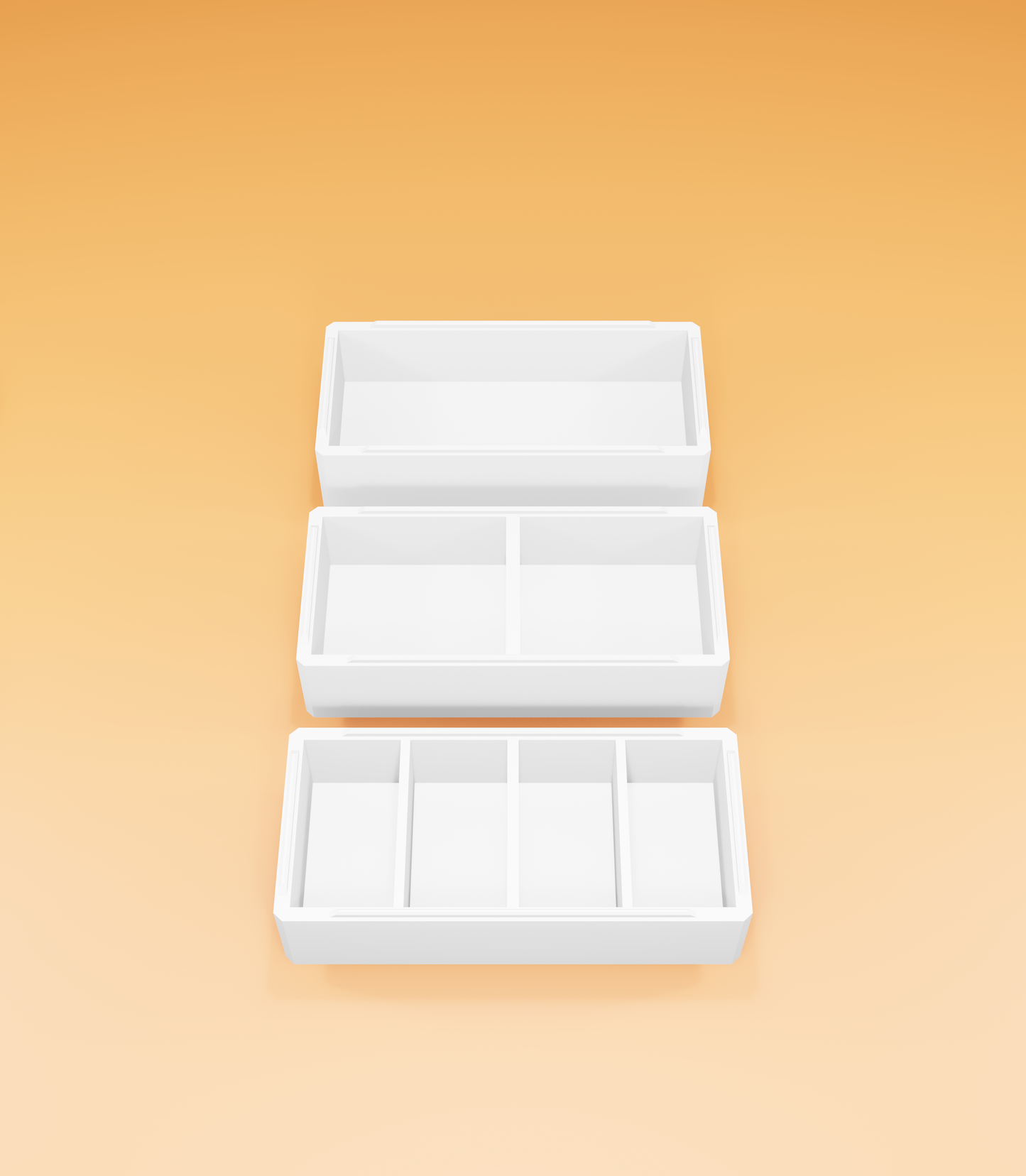 Storage Box with Stackable Inserts (Print-in-Place)