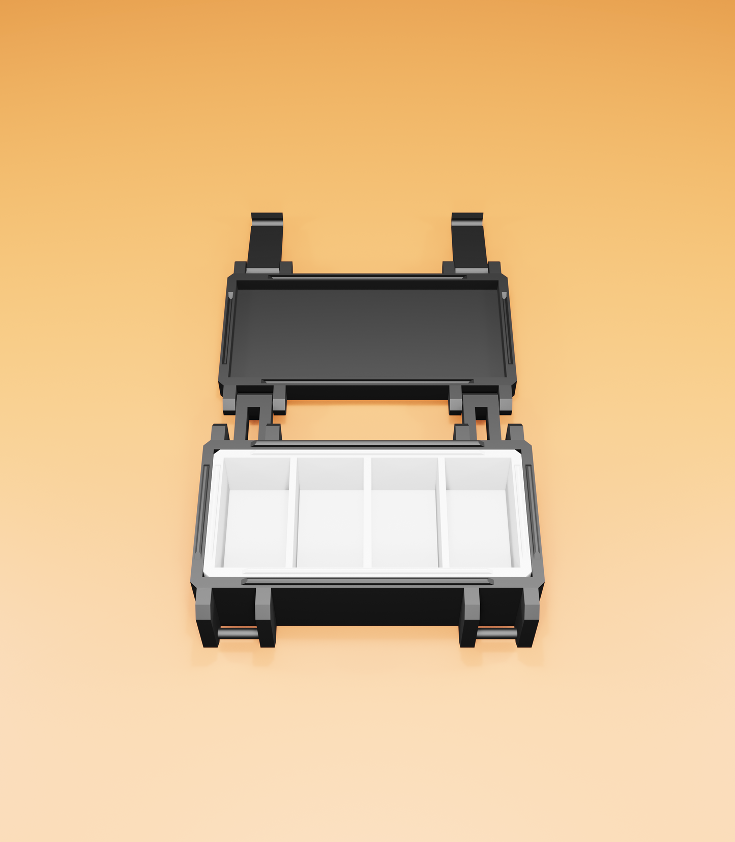 Storage Box with Stackable Inserts (Print-in-Place)