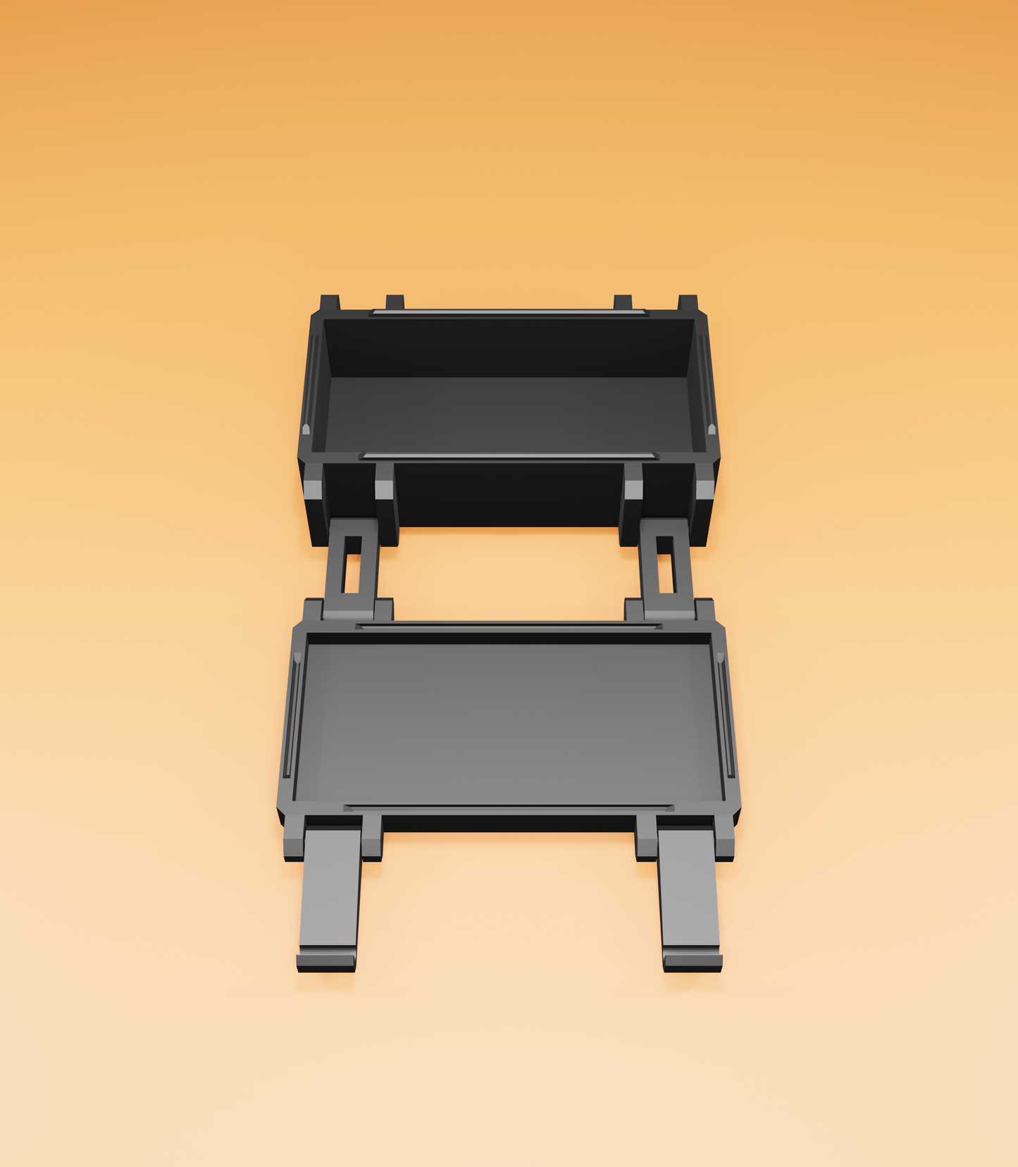 Storage Box with Stackable Inserts (Print-in-Place)