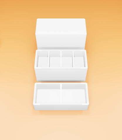 Storage Box with Stackable Inserts (Print-in-Place)